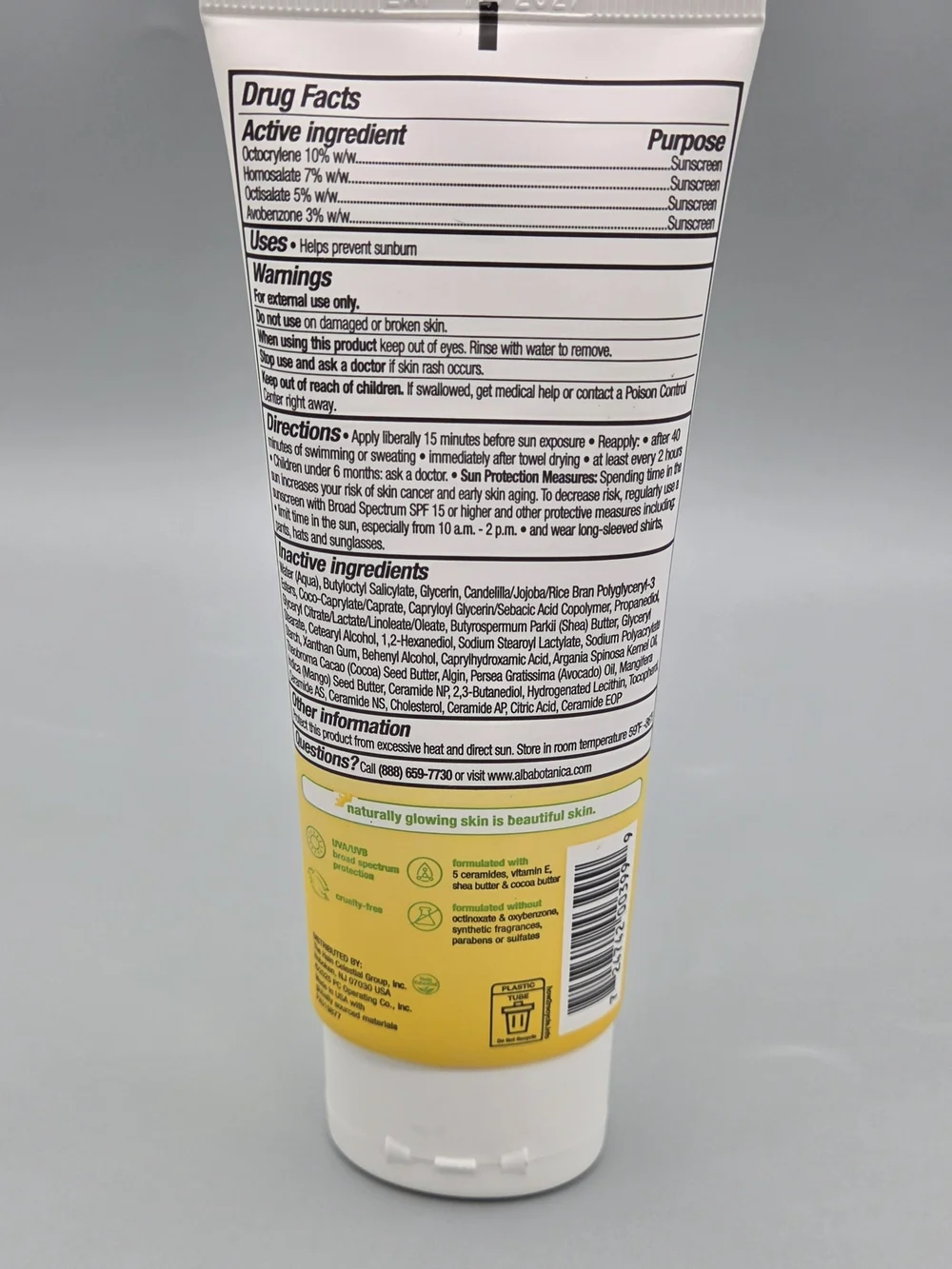 Alba Botanica Kids Sunscreen Body Lotion SPF 50, 3 Oz New, No Box